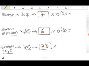 Cómo calcular promedios de notas con porcentajes como-calcular-promedios-de-notas-con-porcentajes