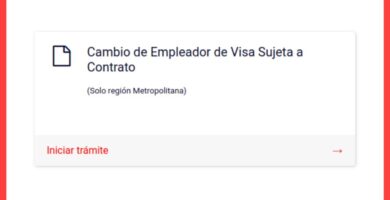 como cambiar de empleador con visa sujeta a contrato en chile