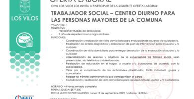 como contactar y que servicios ofrece la municipalidad de los vilos