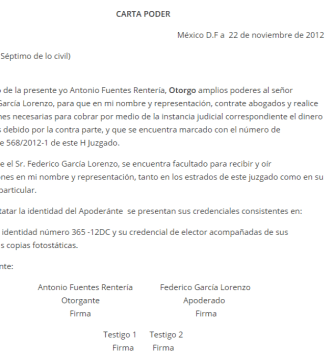 como dar un poder a otra persona