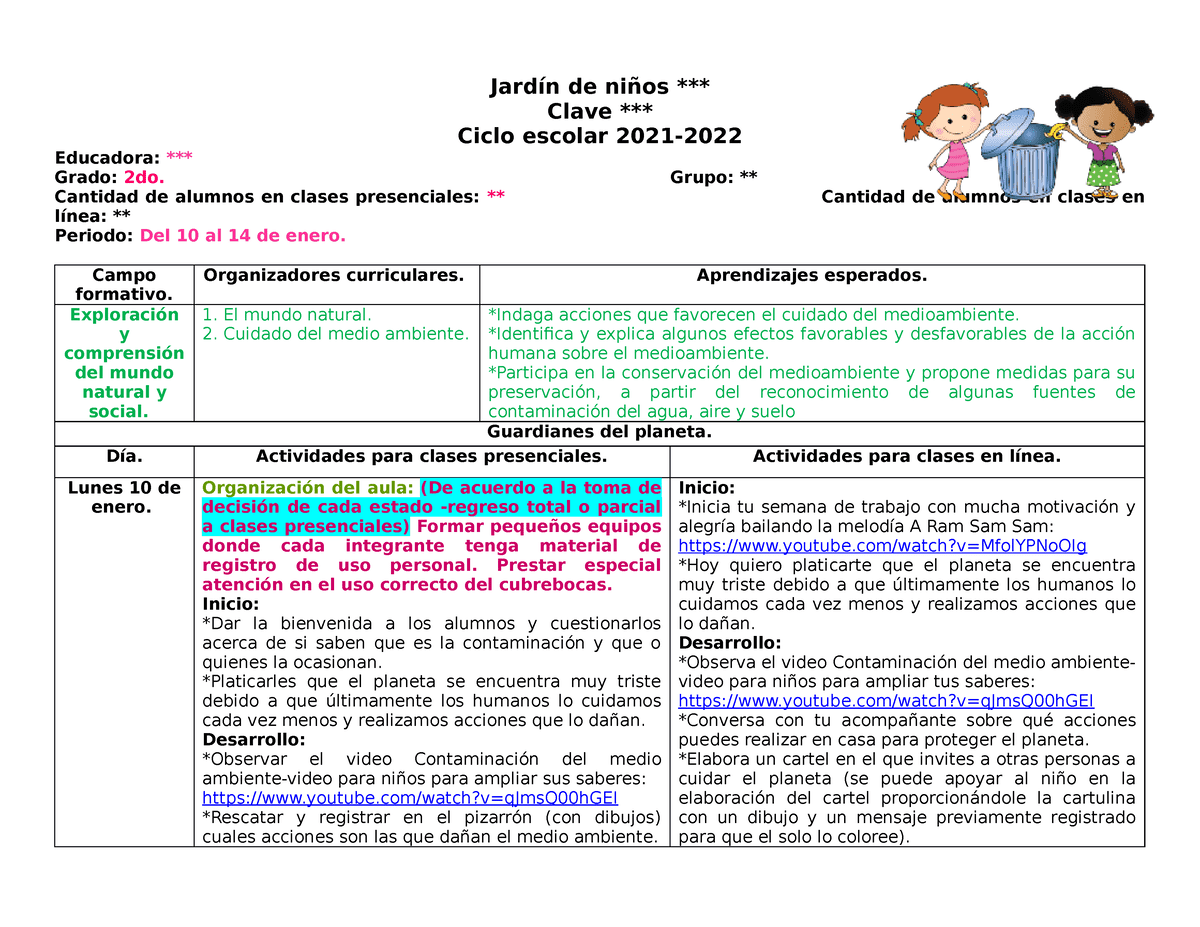 Cómo elaborar un plan de clase sobre contaminación ambiental para primaria
