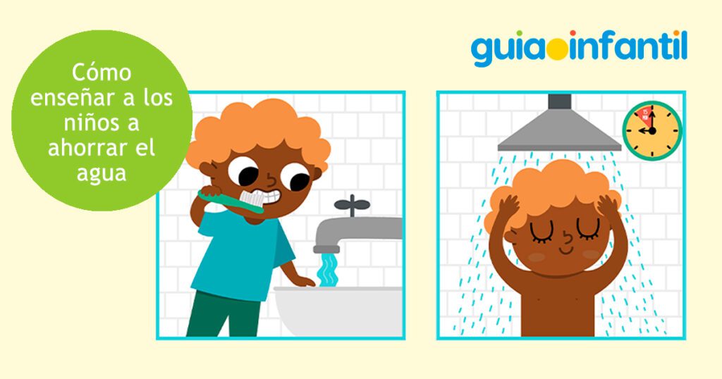 como ensenar a los ninos a cuidar el agua con dibujos a color