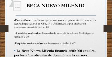 como hacer efectiva la beca nuevo milenio en chile