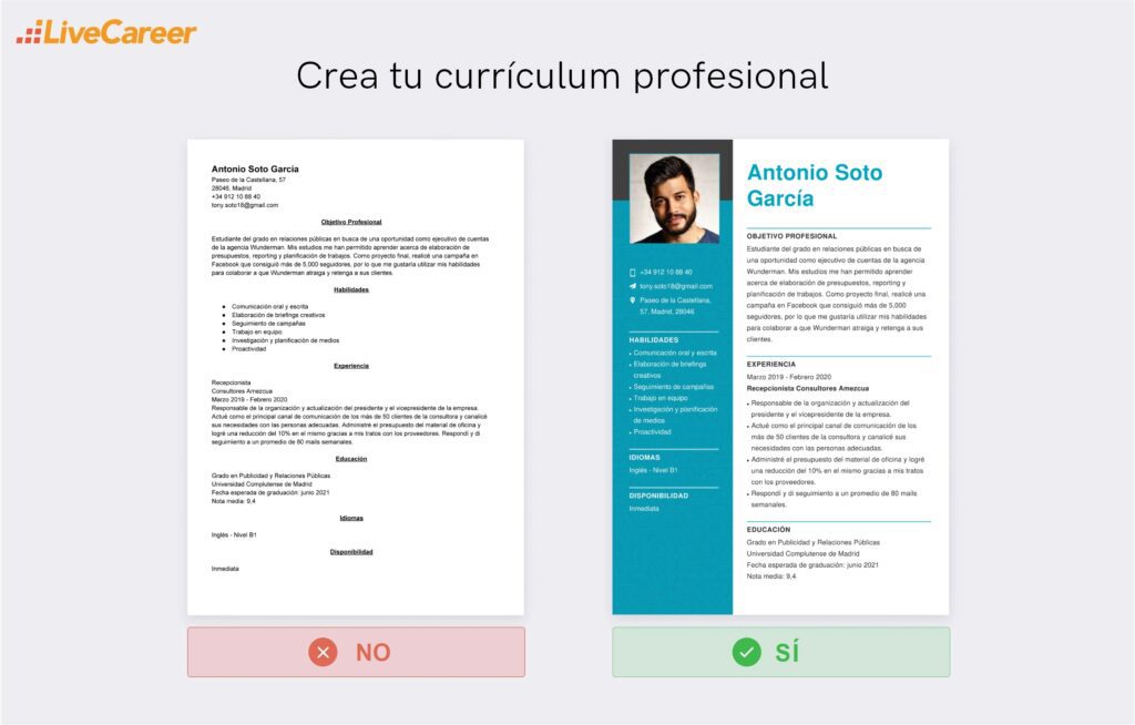 como hacer un curriculum vitae sin experiencia laboral en chile