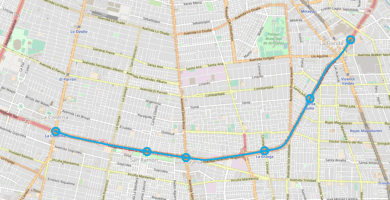 como llegar al metro santa rosa desde avenida americo vespucio en la granja