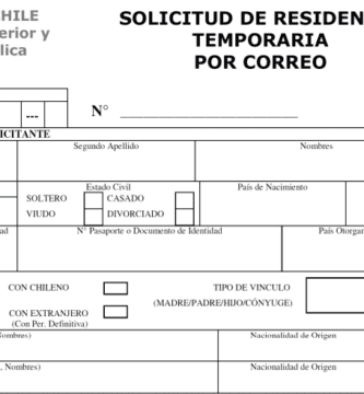 como llenar una solicitud de visa dependiente en chile