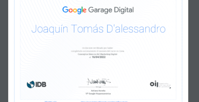 como obtener el certificado de marketing digital de google
