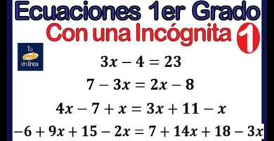 como resolver ecuaciones de primer grado con una incognita