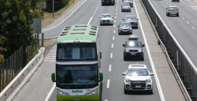 como saber la velocidad a la que va un bus en chile