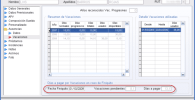como se calcula el finiquito si estuve con licencia en chile