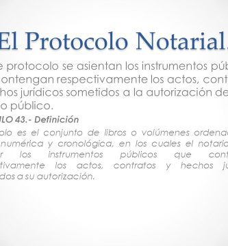 cual es el protocolo del notario