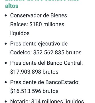cual es el sueldo de un notario en chile