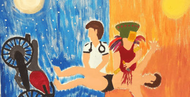 cual es el tema central de la noche boca arriba de julio cortazar