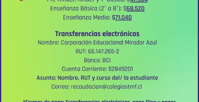 cual es el valor de la mensualidad en el colegio santa maria de la florida