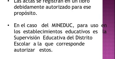 cuales son las caracteristicas de un acta