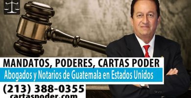cuanto cobra un notario por una carta poder en guatemala