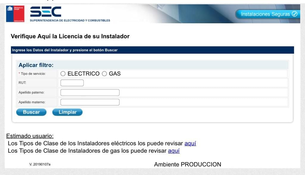 Dónde encontrar un listado de instaladores de gas autorizados SEC en Chile 1 donde encontrar un listado de instaladores de gas autorizados sec en chile