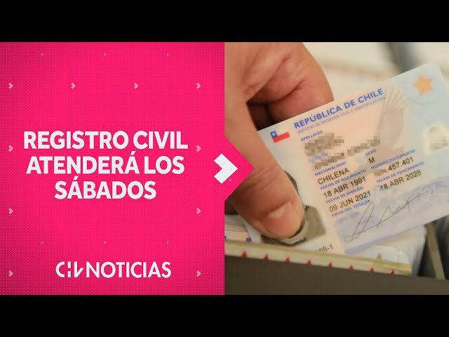 esta abierto el registro civil los dias sabados en chile
