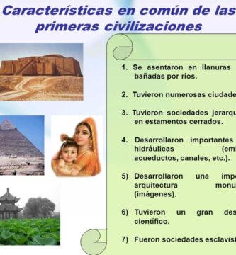 que caracteristicas tenian en comun las primeras civilizaciones
