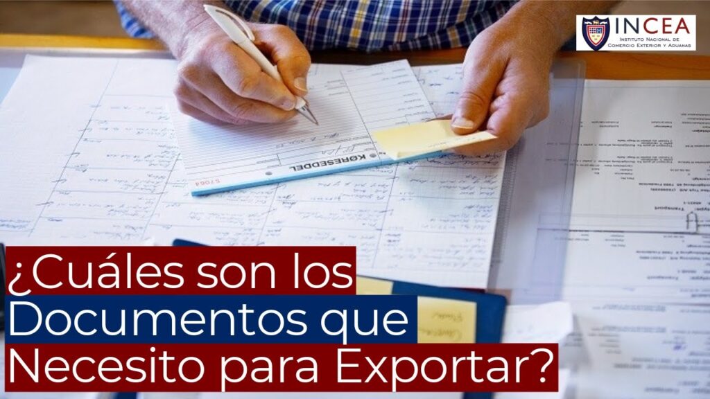 que documentos se necesitan para exportar desde chile