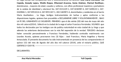 que es un acto de notoriedad