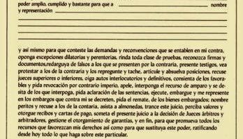 que es y para que sirve la carta poder