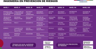 que institutos imparten prevencion de riesgos en chile