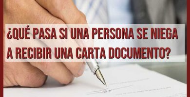 que pasa si una persona se niega a recibir una carta documento