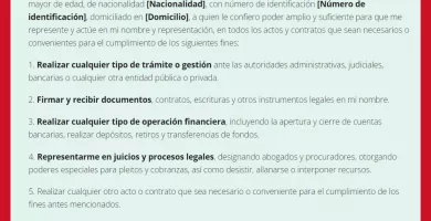 que se necesita para sacar una carta poder notarial