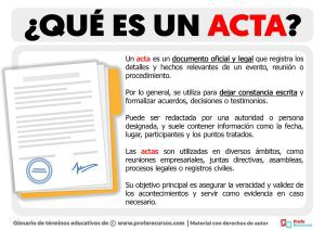 ¿Qué tipo de documento es acta? que-tipo-de-documento-es-acta