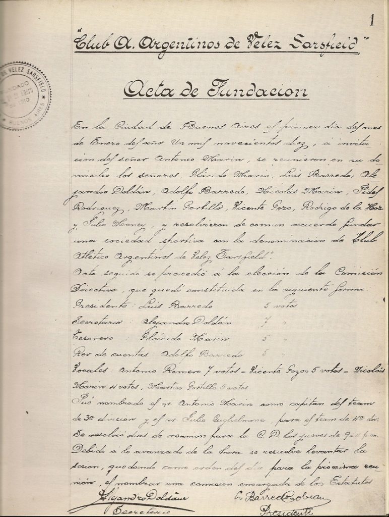 quien debe firmar un acta