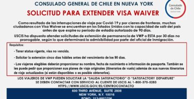 se puede solicitar visa americana con prorroga de pasaporte en chile